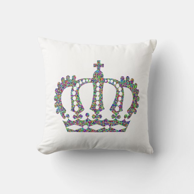 Royal Crown in Mustern Kissen (Vorderseite)