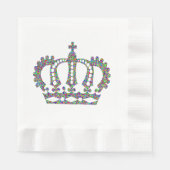 Royal Crown in Mustern Serviette (Vorderseite)
