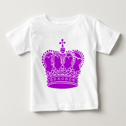 Royal Crown - Lila Baby T-shirt (Vorderseite)