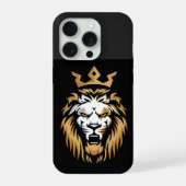 Royal Crown Lion iPhone 15 Pro Max Case Hülle (Rückseite)