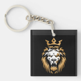 Royal Crown Lion Metal Key Ring Schlüsselanhänger