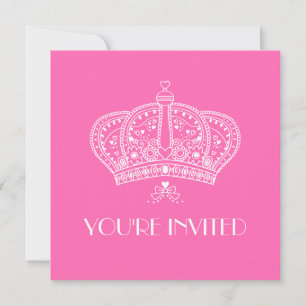 Royal Crown Party Einladung