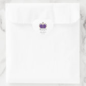 Royal Crown Queen Elizabeth Herz-Aufkleber (Tasche)