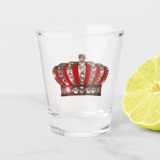 "Royal Crown" Schnapsglas (Vorderseite)