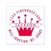 Royal Crown Self-Inking Rücksendeadresse Briefmark Permastempel (Design)