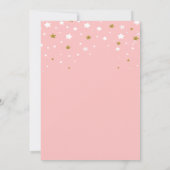 Royal Crown Stars Baby Shower Einladung (Rückseite)