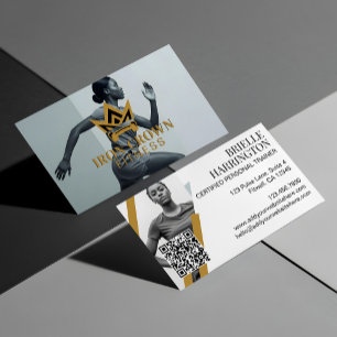 Royal Crown Trendy Fitness Personal Trainer Foto  Visitenkarte