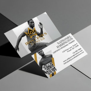 Royal Crown Trendy Fitness Personal Trainer Foto  Visitenkarte