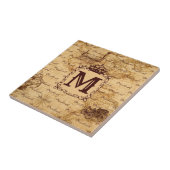 Royal Crown Vintag Name Pattern Beige Fliese (Seite)