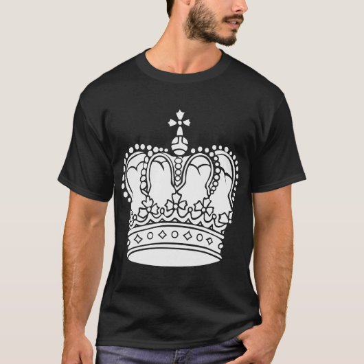Royal Crown - White T-Shirt (Vorderseite)