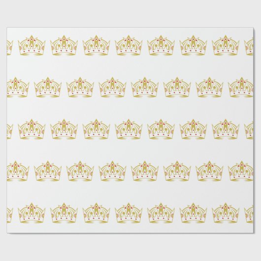 Royal Crown Wrapping Paper Geschenkpapier (Flach)