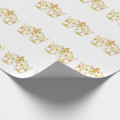 Royal Crown Wrapping Paper Geschenkpapier (Ecke)