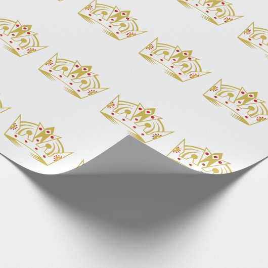 Royal Crown Wrapping Paper Geschenkpapier (Ecke)