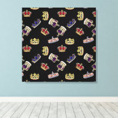 Royal Crowns Canvas Print Leinwanddruck (Insitu (Holzboden))