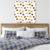 Royal Crowns Canvas Print Leinwanddruck (Insitu (Schlafzimmer))