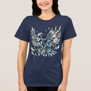 Royal Crystal Eagle: Ein Symbol für Power und Eleg Tri-Blend Shirt