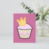 Royal Cupcake Postcard Postkarte (Stehend Vorderseite)