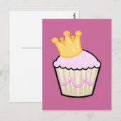 Royal Cupcake Postcard Postkarte (Vorne/Hinten)