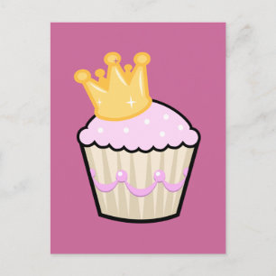 Royal Cupcake Postcard Postkarte