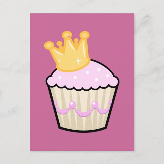 Royal Cupcake Postcard Postkarte (Vorderseite)