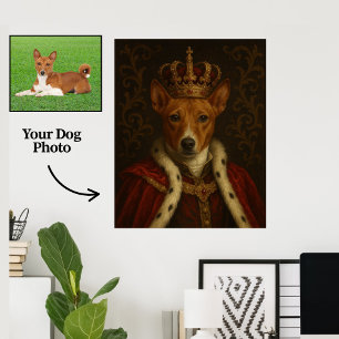 Royal Custom Dog Portrait-Leinwand Poster