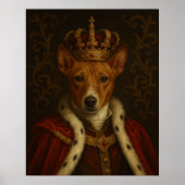Royal Custom Dog Portrait-Leinwand Poster (Vorne)