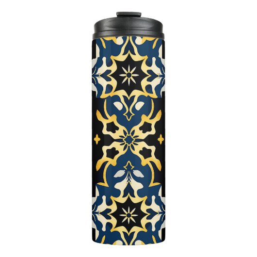 Royal Damask Star Pattern Tumbler Thermosbecher (Vorderseite)
