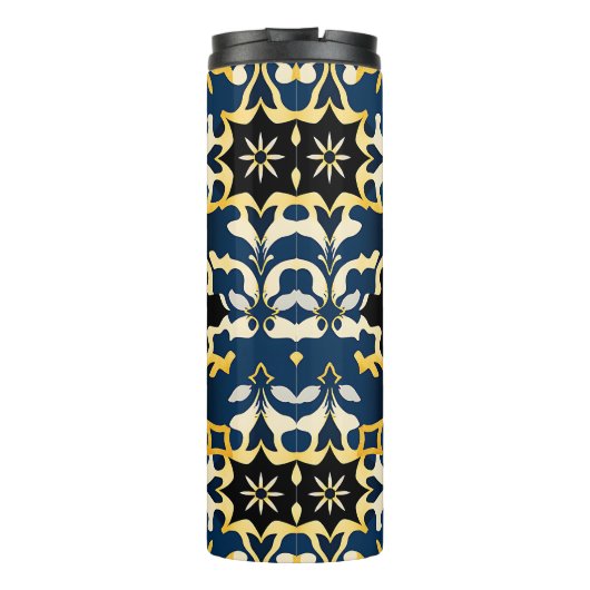 Royal Damask Star Pattern Tumbler Thermosbecher (Rückseite)