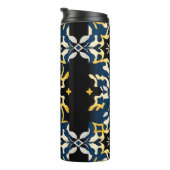 Royal Damask Star Pattern Tumbler Thermosbecher (Nach rechts gedreht)