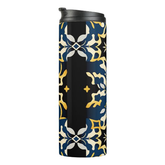 Royal Damask Star Pattern Tumbler Thermosbecher (Nach rechts gedreht)