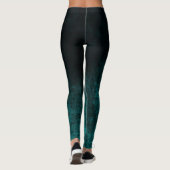 Royal Damask Turquoise Leggings (Rückseite)