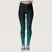 Royal Damask Turquoise Leggings (Vorderseite)