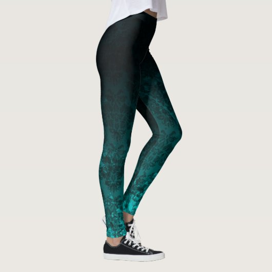Royal Damask Turquoise Leggings (Rechts)