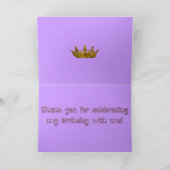 Royal Danke Card (Innenseite)
