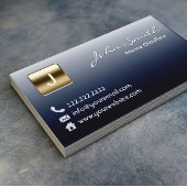 Royal Dark Metal Private Chauffeur Business Card Visitenkarte