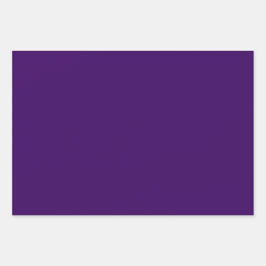 Royal Deep Lila und Gold gestreift Geschenkpapier Set (Vorderseite 2)