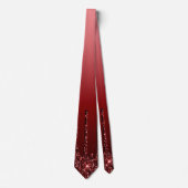 Royal Deep Red Glitzer Necktie Krawatte (Vorderseite)