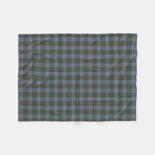Royal Deeside Scotland District Tartan Fleecedecke (Vorderseite (Horizontal))