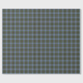 Royal Deeside Scotland Tartan Light Blue Kariert Geschenkpapier (Flach)