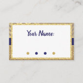 Royal Diaper Raffle Ticket für Babydusche Begleitkarte (Rückseite)