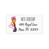 Royal Diva Adressaufkleber (Vorne)