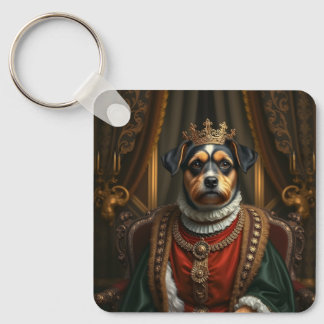 Royal Dog Portrait Schlüsselanhänger | Noble Pet K