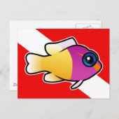 Royal Dottyback Dive Flag Postkarte (Vorne/Hinten)