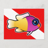 Royal Dottyback Dive Flag Postkarte (Vorderseite)