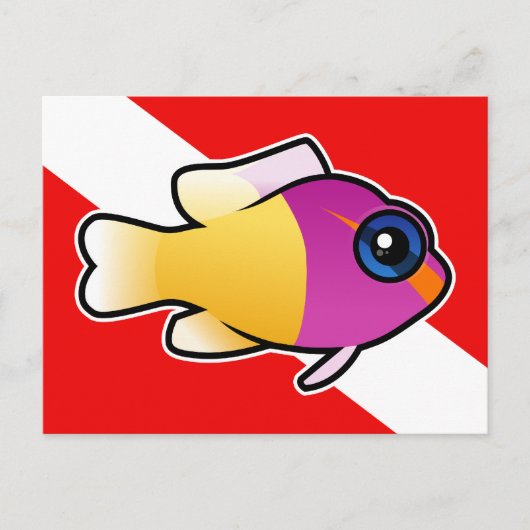 Royal Dottyback Dive Flag Postkarte (Vorderseite)
