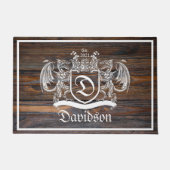 Royal Dragon Wappen Door Mat Fußmatte (Vorderseite)