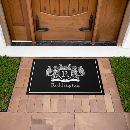 Royal Dragon Wappen Doormat Fußmatte (Außenbereich)