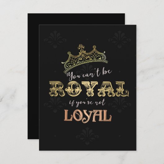 Royal Einladung (Vorne/Hinten)