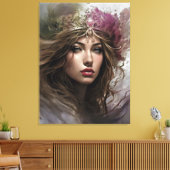 Royal Elegance Stretched Canvas Print Leinwanddruck (Insitu (Wohnzimmer))