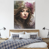 Royal Elegance Stretched Canvas Print Leinwanddruck (Insitu (Schlafzimmer))